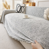 Housse de canapé universelle de luxe 2026 en chenille jacquard floral, imperméable, antidérapante, toutes saisons, couverture intégrale pour mobilier