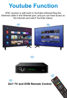 Dominica/EE. UU./México/Canadá free to air ATSC receptor de TV FTA Set Top Box STB TV modulador PVR decodificador