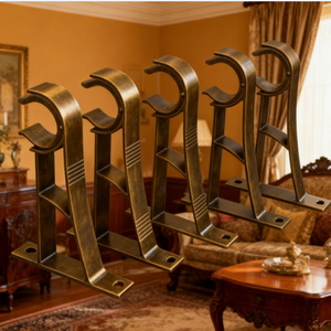 Современные одинарные алюминиевые кронштейны для карнизов с простой установкой, экологичным дизайном и регулируемой длиной - Product Image 3