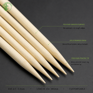Palillos de Bambú para Cócteles, Palitos para Frutas, Palitos de Madera Natural Ecológicos para <span class=keywords><strong>Bar</strong></span>, Fiestas, Catering, Venta al por Mayor - Product Image 1