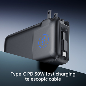 REMAX CP-5 Batterie Externe avec Prise Murale et Câble Rétractable USB-C 35W, Chargeur Pliable à 90°, 10000 mAh - Product Image 3