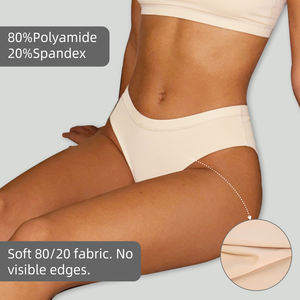 Culottes sans couture en gros pour femmes, sous-vêtements invisibles en nylon et élasthanne, slips discrets pour un confort tout au long de la journée, taille européenne - Product Image 3