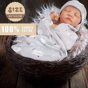 Ensembles de cadeaux pour bébé nouveau-né Essentials pour bébé comprend une couverture <span class=keywords><strong>d</strong></span>'<span class=keywords><strong>emmaillotage</strong></span> et un ensemble de chapeaux Packs Chaussettes pour nouveau-né - Product Image 6