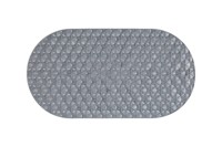 Tapis de Douche Antidérapant YIJU Ovale 26*14 en PVC Écologique et Antibactérien avec Ventouses pour Salle de Bain, Baignoire et Usage Domestique