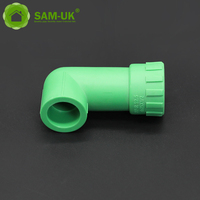 Tous types de raccords de tuyauterie PPR de 1 pouce pour alimentation en eau souterraine, bouchons d'extrémité, connecteurs, prix, tailles d'union 32 mm en mm