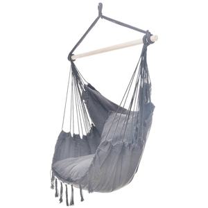 Hot bán Võng Cắm Trại Di động ngoài trời Rope macrame võng ghế với đệm - Product Image 4