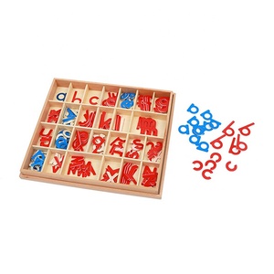 Bán Buôn Tùy Chỉnh Mẫu Giáo Montessori Vật Liệu Bằng Gỗ <span class=keywords><strong>Arabic</strong></span> Movable Alphabet Letters Học Ngôn Ngữ - Product Image 2