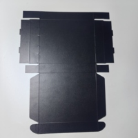 Lujosa caja de embalaje de avión con tarjeta de papel negro con estampado dorado logotipo privado personalizable respetuoso con el medio ambiente y reciclable