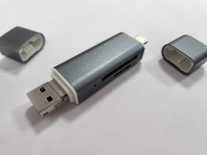 סוג-C <span class=keywords><strong>USB</strong></span> 3.0 2 ב 1 <span class=keywords><strong>Usb</strong></span> Hub כרטיס קורא תמיכה MMC TF כרטיס רב כרטיס <span class=keywords><strong>Usb</strong></span> קורא עבור העברת נתונים - Product Image 3