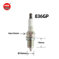 Prix direct usine, bougies d'allumage en nickel SPARK 836GP 22401-5M015 pour Honda Accord, Chevrolet Cruze, SAIC-GM-Wuling Baojun