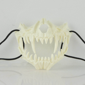 Hot Sale Halloween Skull Half Face <strong>Mask</strong> <strong>Scary</strong> Tiger Tooth Halloween Cosplay <strong>Masks</strong> Handmade <strong>Scary</strong> <strong>Masks</strong> - Product Image 6
