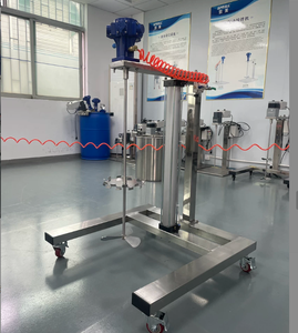เครื่องผสมสีและสารเคลือบผิวอุตสาหกรรมเชิงพาณิชย์แบบลม 200 ลิตร แบบยกด้วยมือ เครื่องผสมเนื้อสีเหลว เครื่องปั่นของเหลว - Product Image 2