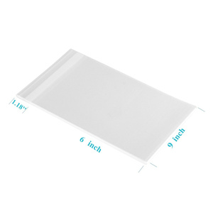Usine 1.4 mils d'épaisseur 6x9 adhésif traiter clair auto-scellant OPP sacs en plastique pour boulangerie biscuits fête de noël cadeau décoratif - Product Image 2