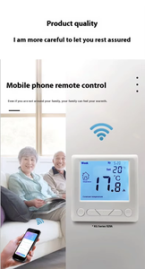 Design moderno intelligente casa WiFi termostato valvola del radiatore accessori per il controllo remoto a casa sistema di aria condizionata per alberghi - Product Image 6