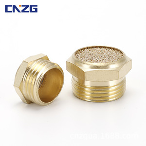 Conector Neumático de Cabeza Plana de Cobre Personalizado, Silenciador de Hierro BSLM-M5 01/2/3 Puntos - Product Image 2