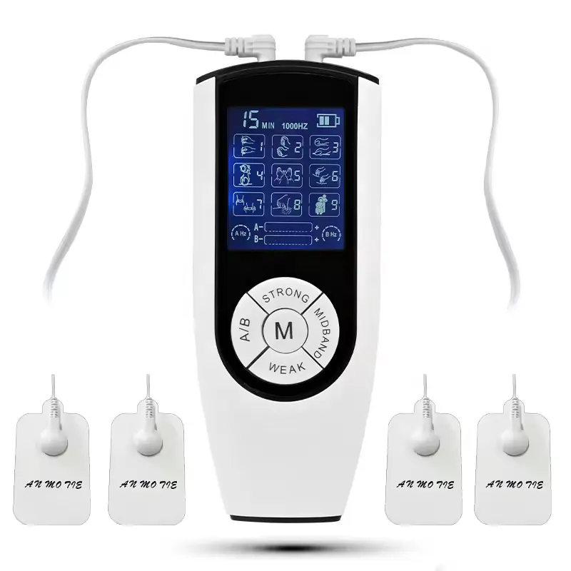Nowcozy Pain Relief Therapy Dual Channel TENS EMS Muscle Stimulator Electronic Pulse Massager With Acupuncture Machine