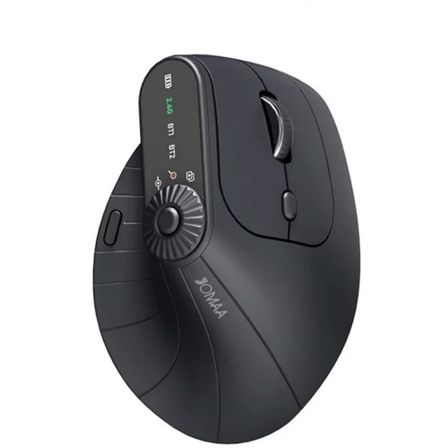 Ergonomic 2.4GHz Wireless BT RGB Mouse Dual Mode Laptop Desktop Office Silent Wireless Vertical Gaming Mouse