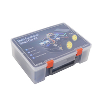 Kit de Coche Robótico Inteligente Multifuncional 4WD para R3, Sensor Ultrasónico, Módulo Bluetooth, Coche Robótico para Arduino