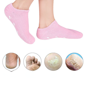 2pc Soins Des Pieds Spa Gel Hydratant Chaussettes Exfoliant Sec Craquelé Peau Douce Chaussette Pédicure Talon Dur Protecteur De Peau Réparateur - Product Image 2