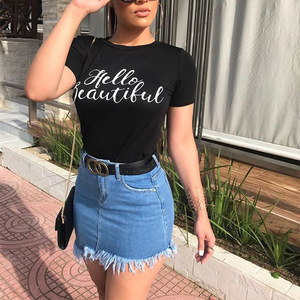 AIPA-Falda corta de tela vaquera para mujer, Faldas vaqueras informales de cintura alta, venta al por mayor, novedad de 2022 - Product Image 3