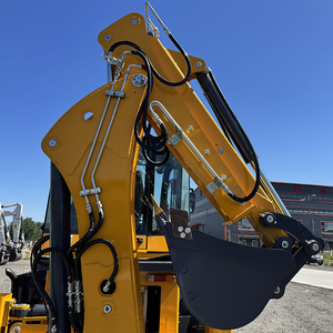 Mountain Raise Cargador de retroexcavadora diésel con rueda articulada de carga de 1,5 toneladas con cambio lateral Excavadora de ambas operaciones - Product Image 6