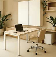 Table d'ordinateur de bureau simple réglable en hauteur de conception moderne avec style de panneau en bois
