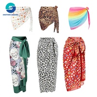 Pareo Premium con Estampado Floral, Falda de Playa Ligera y Suave, Estilo Isleño, Fabricante de Trajes de Baño Personalizados OEM ODM