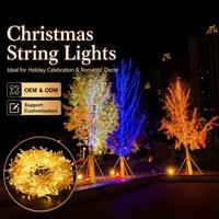 Guirlandes lumineuses décoratives de 200 mètres, éclairage blanc chaud pour la maison et les centres événementiels, décoration Diwali