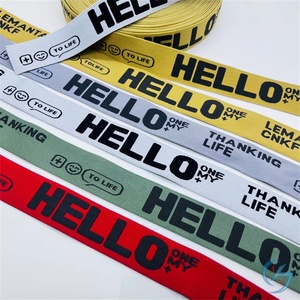 Chất Lượng Cao <span class=keywords><strong>5Cm</strong></span> Chiều Rộng <span class=keywords><strong>Jacquard</strong></span> Ban Nhạc Đàn Hồi Biểu Tượng Tùy Chỉnh Dày <span class=keywords><strong>Nylon</strong></span> Dệt Ban Nhạc Đàn Hồi Cho May Mặc Dây Đeo Cổ Tay Nhà Dệt - Product Image 4