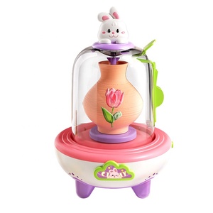 Atelier de poterie électrique Rabbit pour enfants, jouet éducatif DIY STEM, kit d'expériences de <span class=keywords><strong>chimie</strong></span>, roue à poterie - Product Image 2