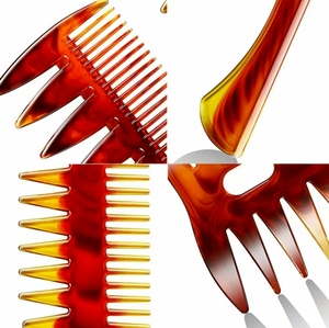 Bán buôn đặc biệt hai mặt lược với răng lược tốt và răng rộng, Retro Kiểu dáng cổ điển lược, chải tóc di động - Product Image 6