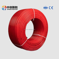 Tuyau de chauffage au sol PEX/PERT de couleur bleu rouge, tube PEX codé par couleur, tuyau d'eau chaude et d'eau froide pour l'installation de chauffage au sol