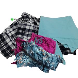 Trapos De punto De chatarra De algodón 100% industriales multicolor Paca De Trapo para agua absorbente De aceite barco limpieza de residuos textiles - Product Image 2