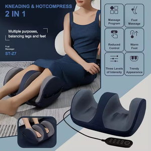 Masajeador de Pies y Piernas en Oferta, 3 Velocidades Ajustables, Control Remoto, Estimulador de Pies con Calor - Product Image 1