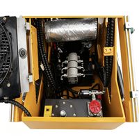 Mini-chargeuse sur pneus diesel de 1000 kg |   Chargeur compact certifié CE avec pompe haute performance