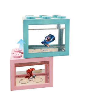 <span class=keywords><strong>Mini</strong></span> Portable WN Beta Fish Tank Personnalisé En Plastique Petit <span class=keywords><strong>Aquarium</strong></span> <span class=keywords><strong>Stand</strong></span> Haute Qualité En Métal Pet Carré Décoratif <span class=keywords><strong>Mini</strong></span> <span class=keywords><strong>Aquarium</strong></span> - Product Image 5