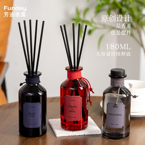 Funday <b>Reed</b> <b>Diffuser</b> 180ml Alcohol Free Natural Botanical Fragrance Home Air Freshener - Product Image 3