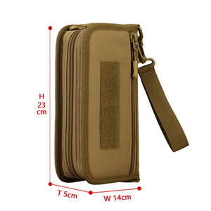Protector Plus Custom Outdoor Camouflage Tactical Wallet Handbag Durable Waterproof Purse Organizer Slim Man Card Holder Wallet - Product Image 3