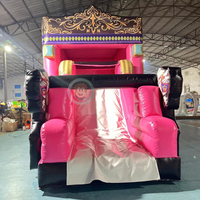 Grand château gonflable combiné avec souffleur pour location événementielle