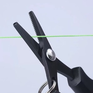 Tijeras de pesca multifuncionales de acero inoxidable con revestimiento de titanio, tijeras domésticas, cortador de línea de PE, cortador de línea de plomo, nailon - Product Image 3
