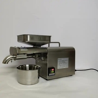 Presse à huile automatique mini, pressage à froid et à chaud, extraction d'huile de soja et de noix, usage domestique, acier inoxydable 304