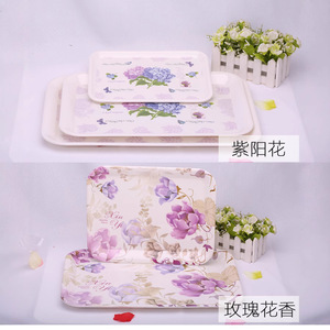 Printable logo melamine rectangular <b>plastic</b> <b>trays</b> for kindergartens, restaurants, hotels, cakes, bread, and serving dishes - Product Image 3