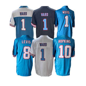 Nouveau Maillot de Football Américain Brodé en Gros 2025 – Modèles 1 Cameron Ward, 8 Will <span class=keywords><strong>Levis</strong></span>, 10 Hopkins – Chemises de Sport Pas Chères - Product Image 3