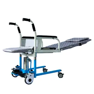 Tıbbi taşınabilir elektrikli hidrolik hareket tuvalet makinesi tekerlek hemşirelik hasta komodin transfer kaldırma sandalye