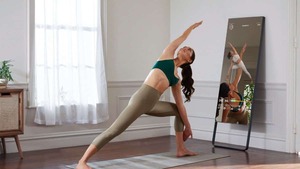 Espejo Inteligente Compacto con Marco en A para Fitness, Diseño Plegable que Ahorra <span class=keywords><strong>Espacio</strong></span>, Espejo <span class=keywords><strong>Digital</strong></span> de Entrenamiento para Habitación Individual - Product Image 6