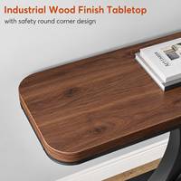 Plateau de table en bois industriel avec surface rustique pour applications de mobilier commercial, de salle à manger et de bureau