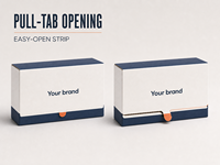 Boîte cadeau personnalisée avec logo, en carton ondulé recyclable, avec bande d'ouverture facile pour la livraison de cadeaux de luxe