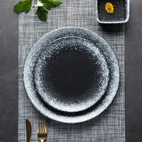 Hot Selling10 "Assiette à boulettes ronde en porcelaine émaillée de style japonais pour restaurant