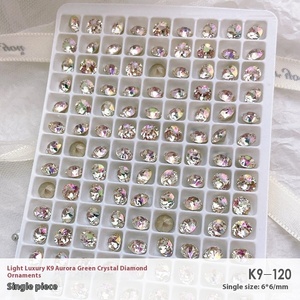 Paso Sico K9 cristal diamant verre accessoires Aurora pour magique vert Super Flash Pigeon oeuf grand coeur cristal fantaisie pierre - Product Image 5