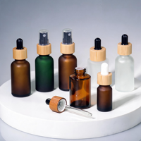 Tutup dan Pompa Semprot/Lotion Opsional Kosmetik Makeup Perawatan Kulit Kemasan Kosmetik Kosong Botol Semprot Kaca Buram Botol Semprot